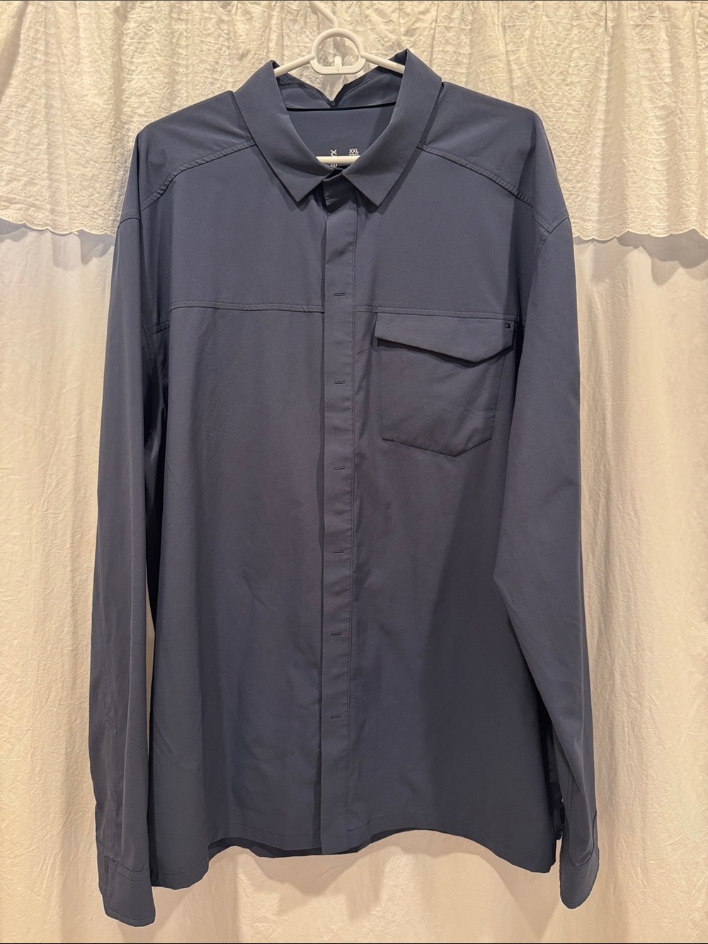 Arc'teryx Men's Slate Blue Long-Sleeve Button-Down Shirt